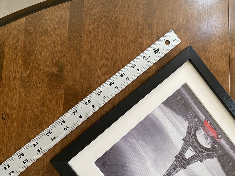 Paris Eiffel Tower Canvas Prints Black White Red Car 12” X 12” gallery