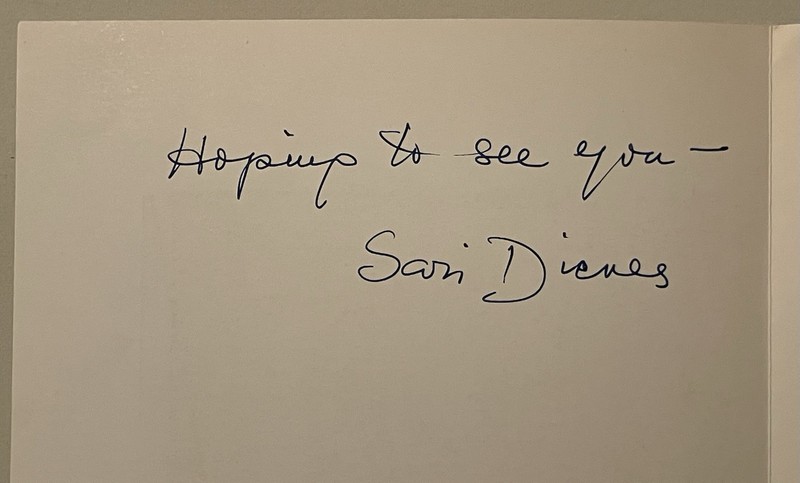 Sari Dienes SIDEWALK RUBBING Print plus Signed Invitation 1959 rare Modern Art gallery