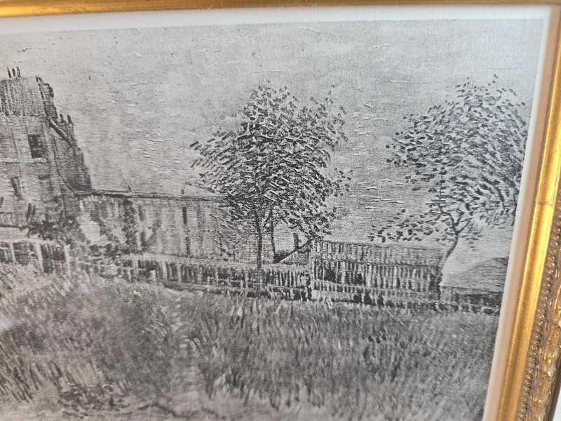 Vincent Van Gogh copper engraving. "Suresnes" c. 1920 Gorgeous and scarce gallery