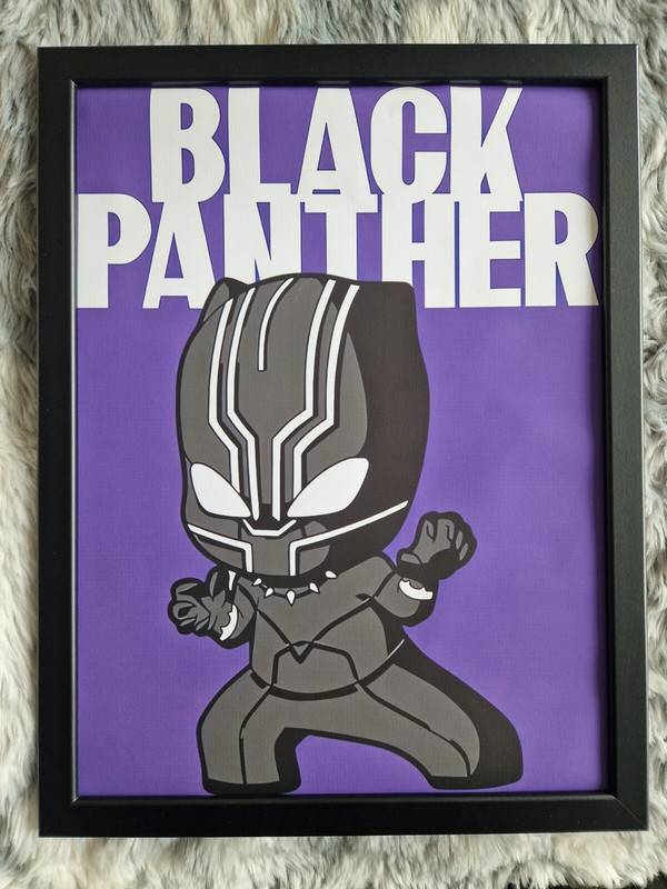 Disney Marvel Black Panther wall art Canvas Framed Ready to Hang A3 30X40