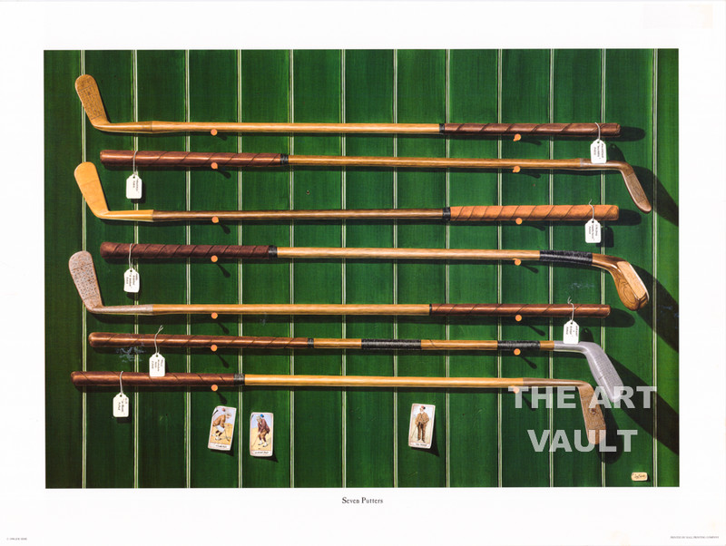 Golf Seven Putters by Joe Seme 29 3/4×22 1/2 in