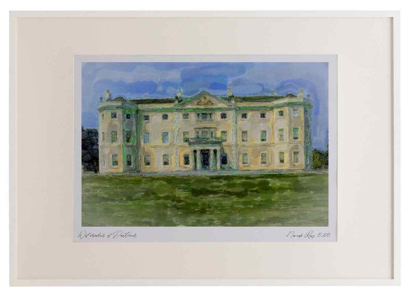 804060 Saltram House, Devon, England, U.K. Watercolour Picture Frame