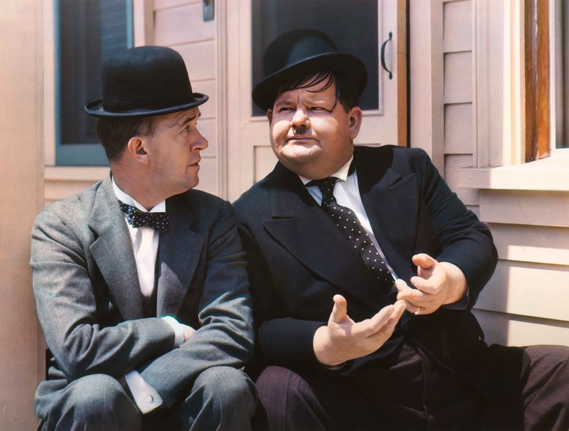 VTG 1938 Laurel and Hardy Comedic Actors Portrait Giclée Reprint – 8.5×11, 17×22