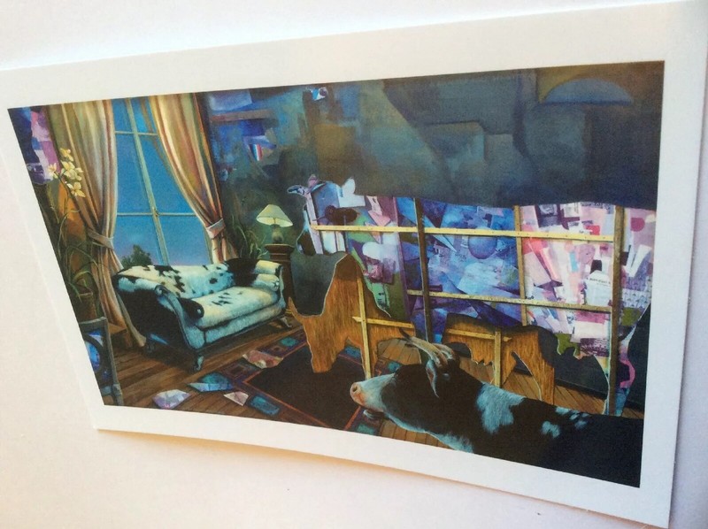 Gregory L Abbott Promotional Art SWAP Card Sacred Cows Art History Innocence