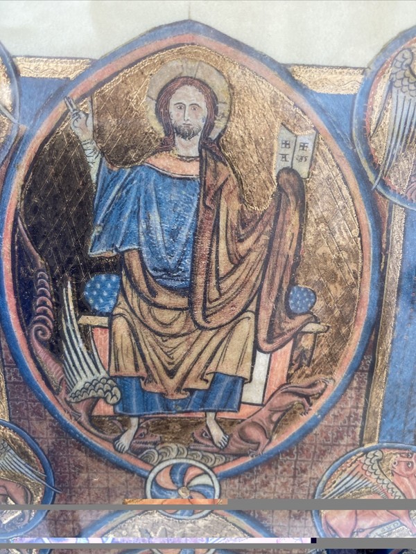 Medieval Manuscript Page Facsimile God/David William De Brailles Folio Soc 2012 gallery