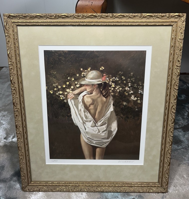 Limited Edition Print “The Back” Signed Framed By William Whitaker