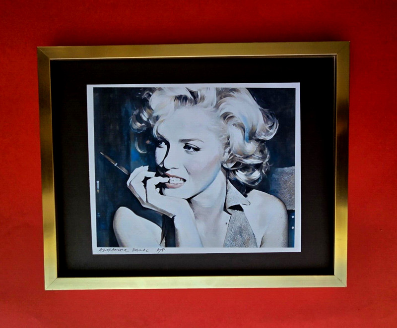 🔥ALEXANDER DULAC | MARILYN MONROE Hand Signed Authentic Print Ed of 10 | COA 💎