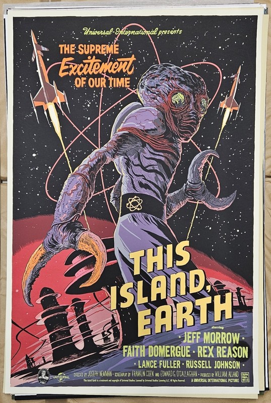 3D – This island earth by Francesco Francavilla – Rare Sold out Mondo – WYSIWYG