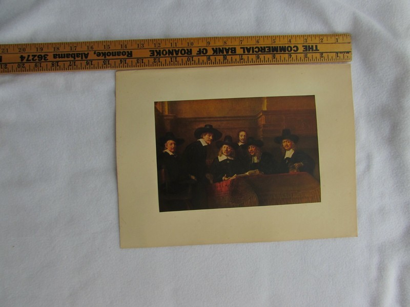 Vintage Rembrandt Print Board of the Clothmakers Guild Syndics 52531 gallery