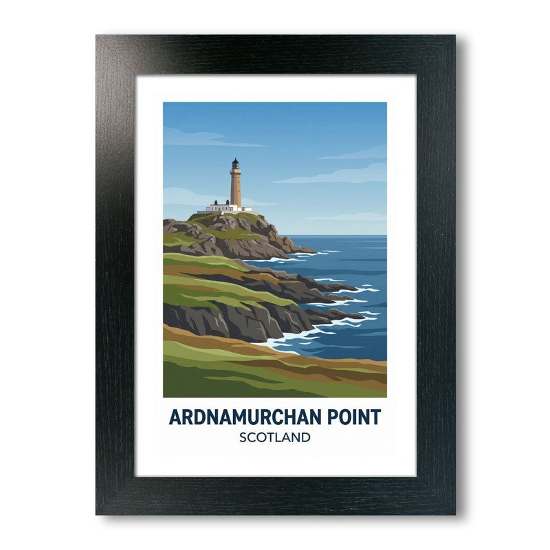 Ardnamurchan Point, Scotland Travel Poster Giclee Art Print 380-3 gallery
