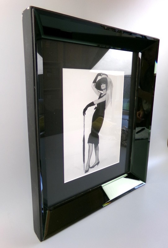 Audrey Hepburn Breakfast At Tiffanys Photo Print. Quality Black Glass Frame 47cm gallery