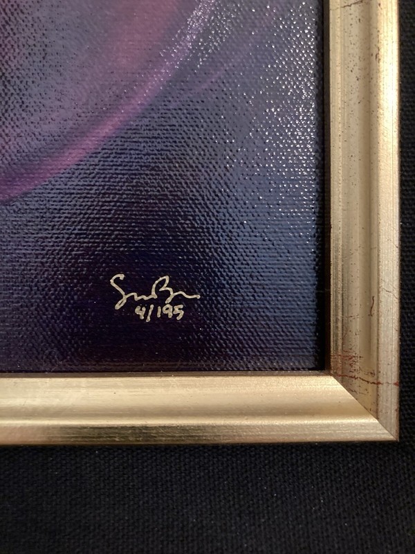 Simon Bull Ltd. Edition "Holding The World In Your Hands” Plum 4/195 Gallery gallery