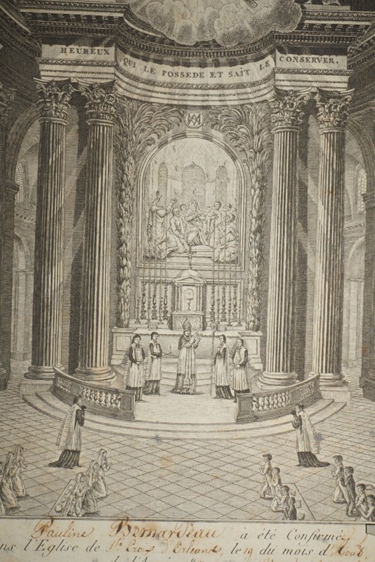 ENGRAVING XVIII° RELIGION COMMUNION JESUS CHRIST GOD POPULAR IMAGERY 1800 gallery