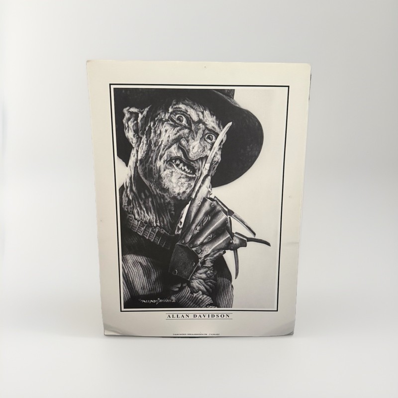 Horror Art Museum Quality A Nightmare on Elm Street Freddy Krueger B&W 18×24