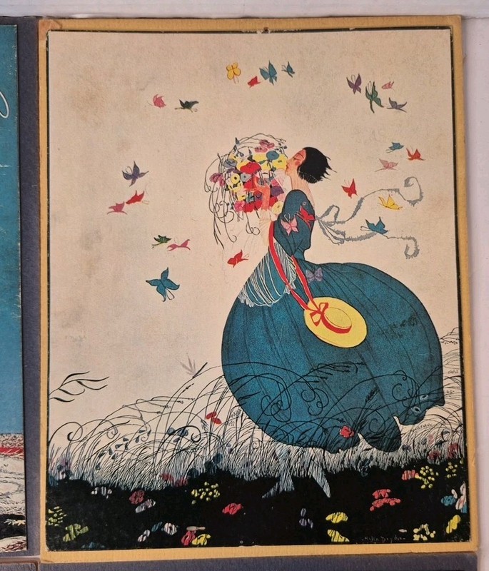 (4) Vogue Magazine Cover Print on Cardboard Reproduction 6 3/4" x 8 1/2" gallery