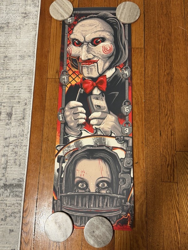 Saw Horror Movie Foil Art Print Poster Horror Steven Holliday AP /45