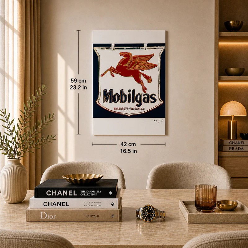 Andy Warhol Mobilgas Lithograph on Arches 300gsm 16.5x23in (42x59 cm) gallery