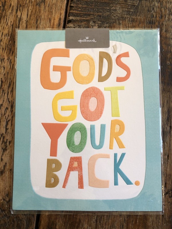 New! Hallmark God’s Got Your Back Print | Kids Room Nursery Christian 8×10