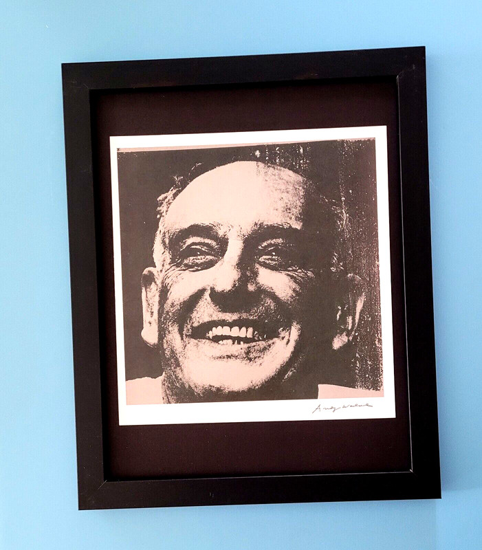 ANDY WARHOL + 1984 SIGNED ROBERT MOSES POP ART MOUNTED AND FRAMED +BUY NOW