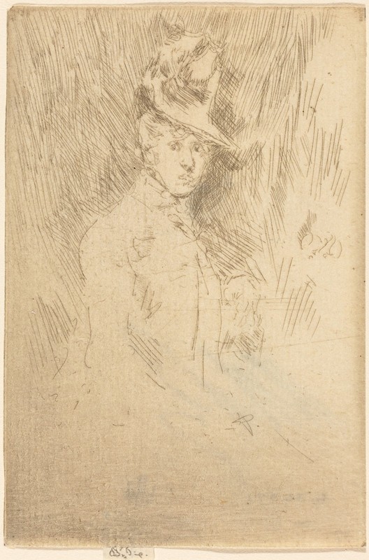 Vintage James McNeill Whistler Poster The Little Hat Portrait Wall Art Print