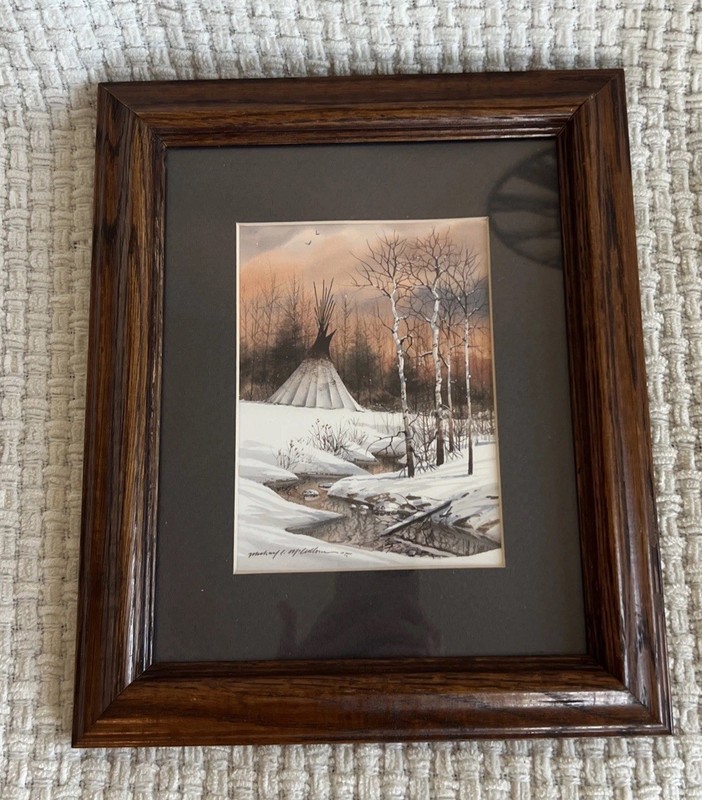 Winter Sunset, Michael C McCullough Framed Art