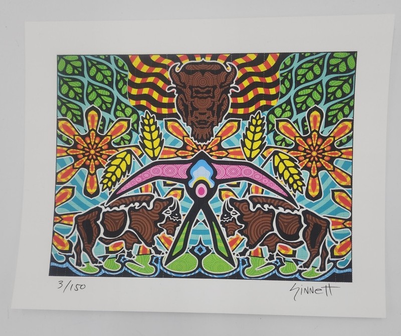 Rick Sinnett «This Land » signed blotter art print limited edition