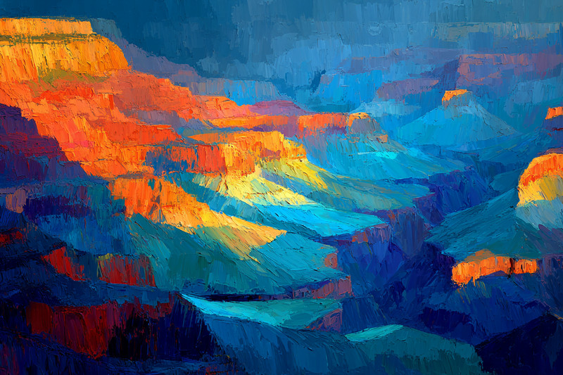 Grand Canyon United States 36×24 Giclée Art Print Ltd 1/25 Signed COA Romble H19