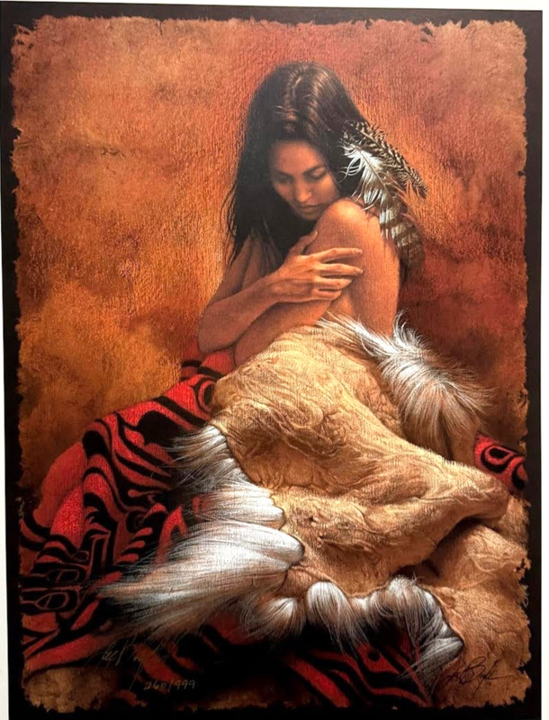 Lee Bogle Wrapped In Warmth Signed And Numbered Image Size 16" x 12" With Cert