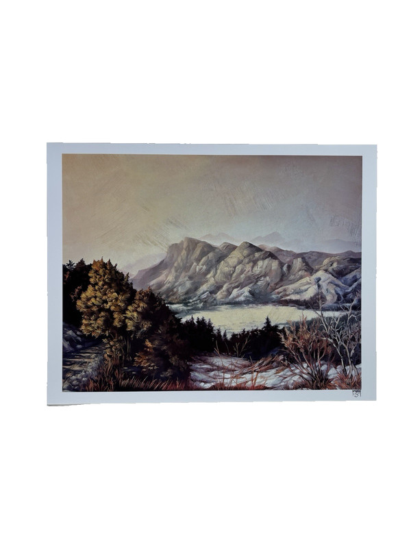 Fine Art Print 11×14 Winter Landscape Snowy Mountain Season Neutral Beauty Mikah