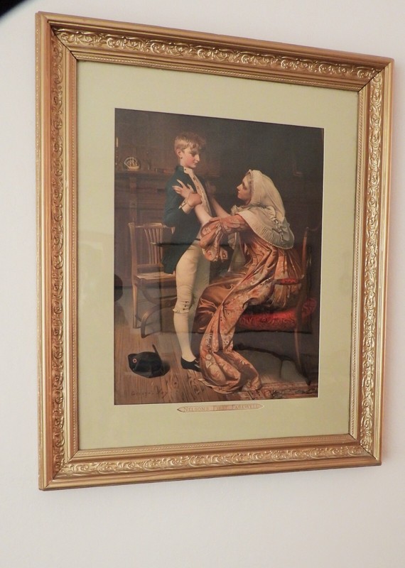 Antique Admiral Horatio Lord Nelson First Farewell Chromolithograph Print 1926 gallery