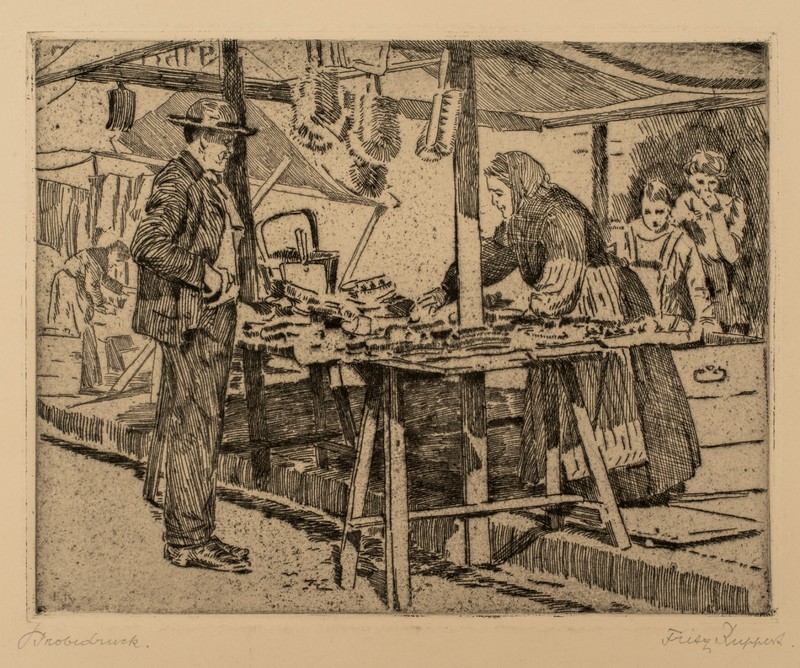 Fritz Ruppert (1878-1937) Three Original Antique Signed Etchings c.1906