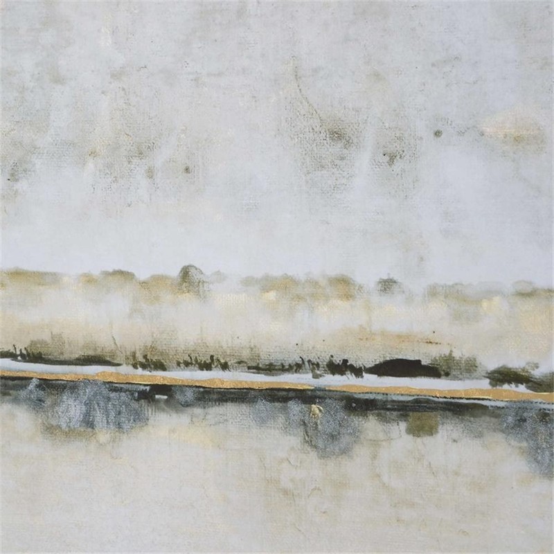 Uttermost Gilded Horizon Wood Paper and Glass Print in Black/Brown/Gold/Gray gallery