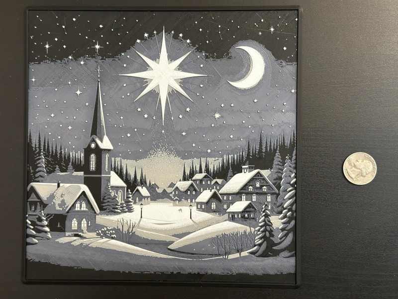 Star of Wonder 3d Image – Wall Hanger Frame Included