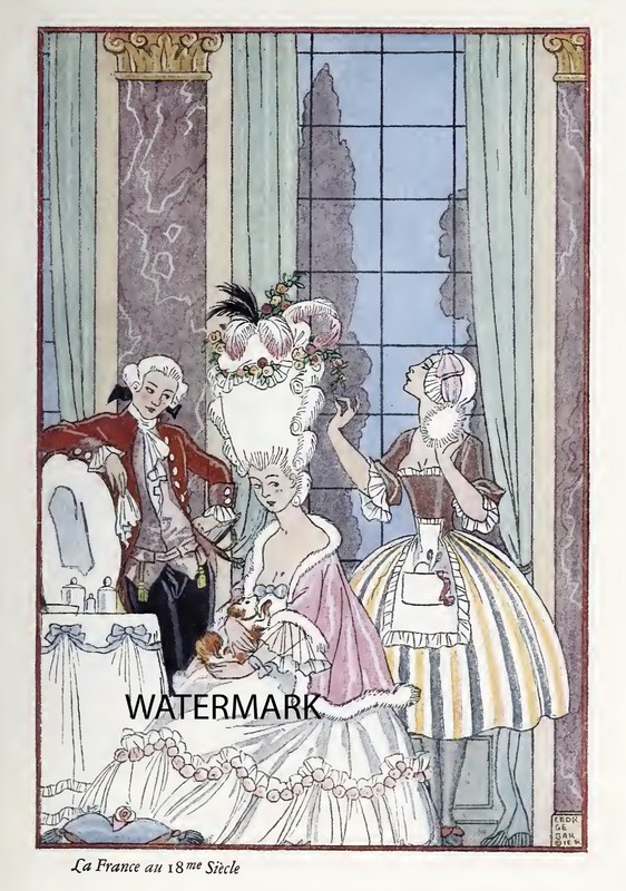 George Barbier Fashion Romance of Perfume – French France Plate REPRODUCTION