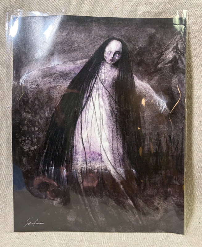 Sophia Kapata Ghoul Gal of the Night Signed Art Print Dark Fantasy Horror Gothic