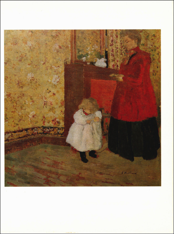 1968 Vintage Print Plate Edouard Vuillard Painting Mother and Child Symbolism