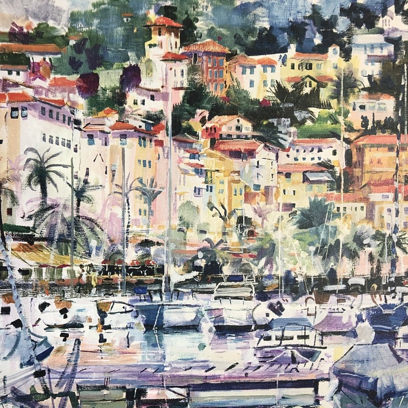 Peter Graham 1996 Riviera Yachts 18” x 24” Wrapped Canvas Giclee Ink Print gallery
