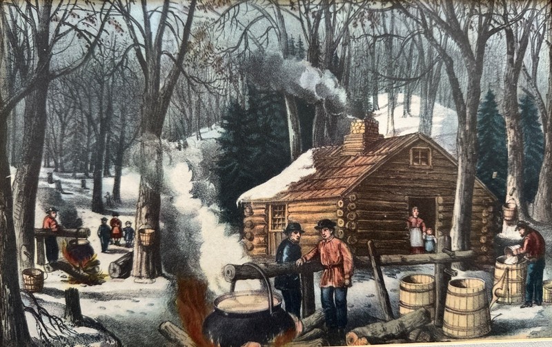 Currier and Ives Lithograph Print Reproductions Matted Lot Of 5 10 3/8”x 7 1/4” gallery