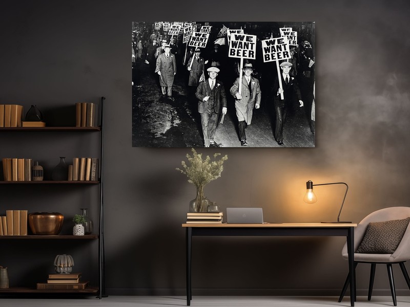 We Want Beer Protest Art Photography Canvas Print - Wall Art Home Decor gallery