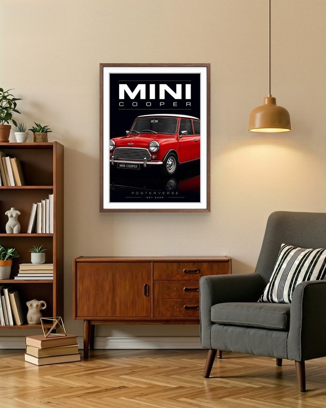 MINI Cooper | Poster Wall Art Print | Automotive Gift | By POSTERVERSE gallery