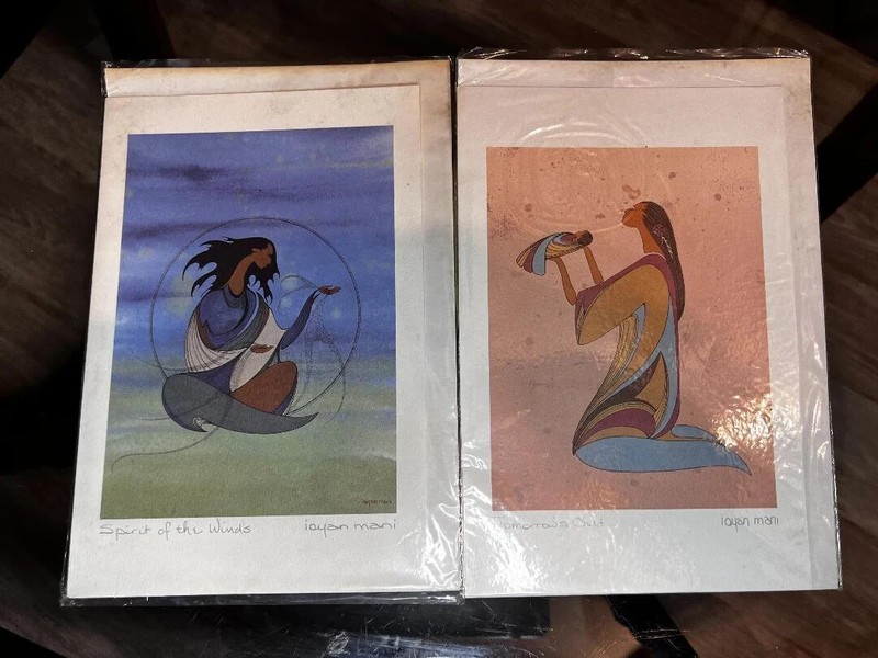 Vintage signed print by IOYAN MANI – Maxine Noel – «Tomorrow’s Child» wall art