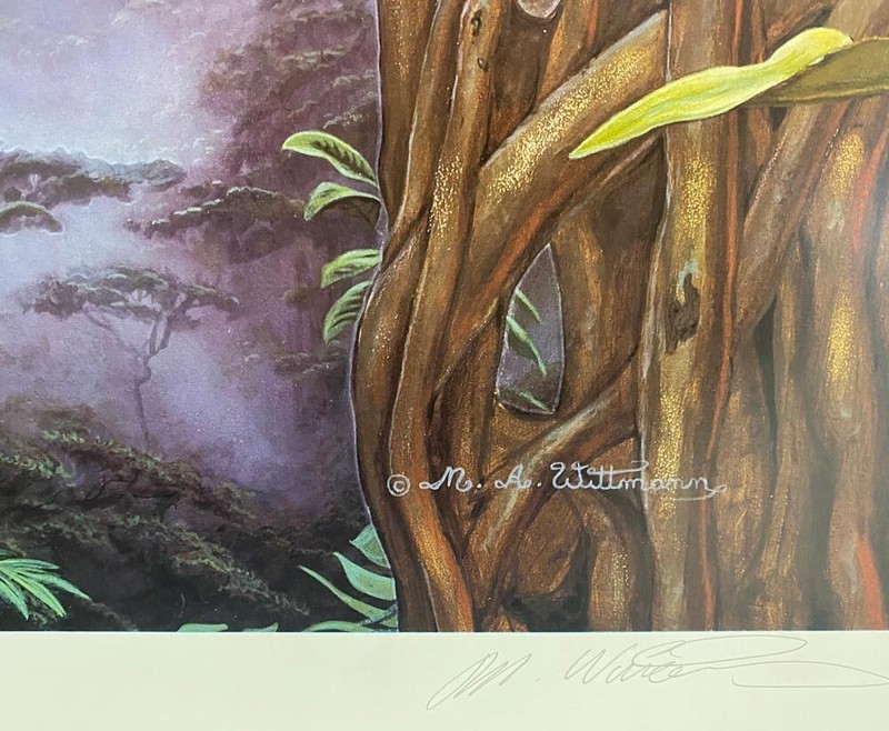 M.A. Wittmann - Black Panther - 700 S/N Limited Edition- Size 15-1/2"x33-1/2" gallery