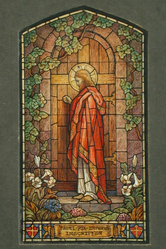 Stained Glass Window Showing Christ by William Holman Hunt Giclee Art Print