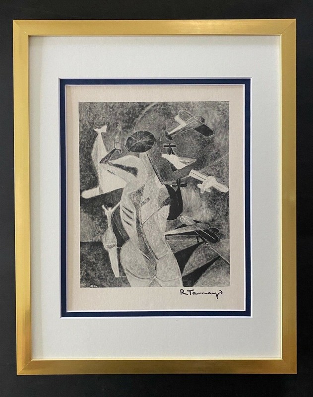 RUFINO TAMAYO 1947 MASTERPIECE SIGNED PRINT FRAMED ART READY TO HANG