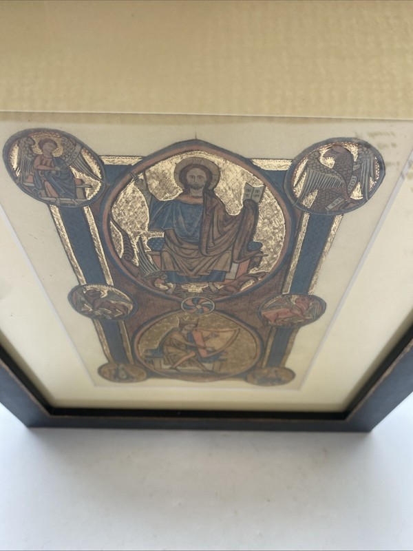 Medieval Manuscript Page Facsimile God/David William De Brailles Folio Soc 2012 gallery