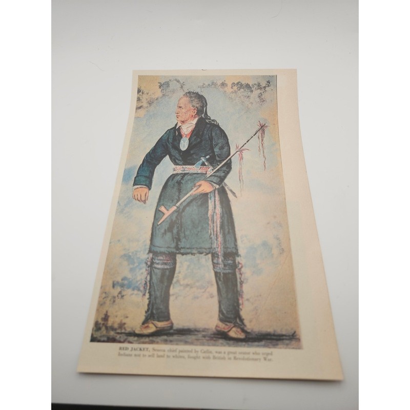 Print Red Jacket by George Catlin Seneca Chief Native American Wall Art 11x7 gallery