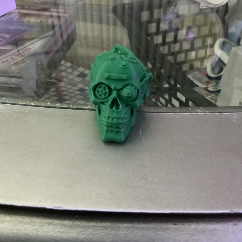 Cyberpunk Skull 3D printed Key Chain / keychain