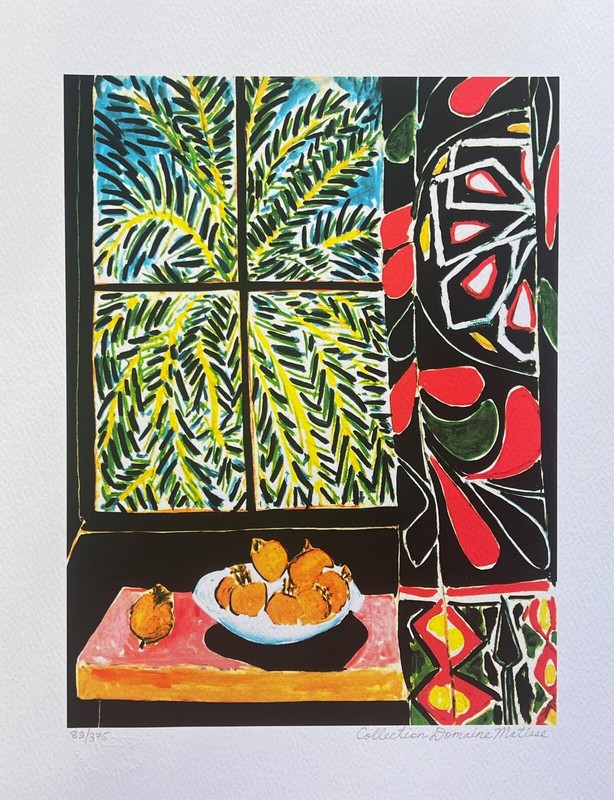 Henri Matisse EGYPTIAN CURTAIN Estate Signed Limited Edition Giclee Art 16 x 12" gallery