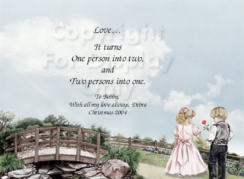 Love, It Turns One Person Into Two Personalized Gift Print Love Marriage 1210