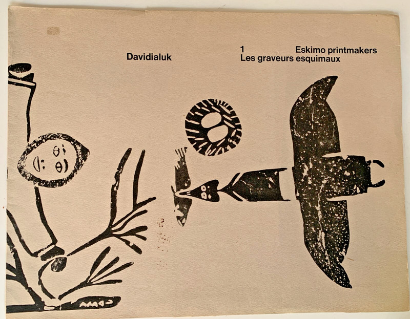 Davidialuk- 1- Eskimo Printmakers- Ten Prints in a tan Portfolio -Ltd. ed. 1974